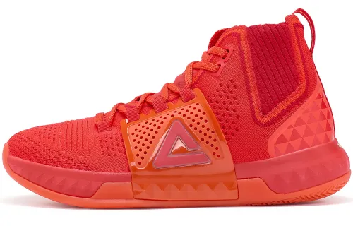 PEAK Spark 3 High top Basketball Shoes Men's Red
