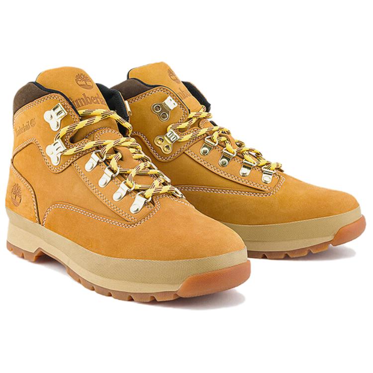 Timberland Slip Resistant Abrasion Resistant Mid top Mountaineering Shoes Men’s Yellow