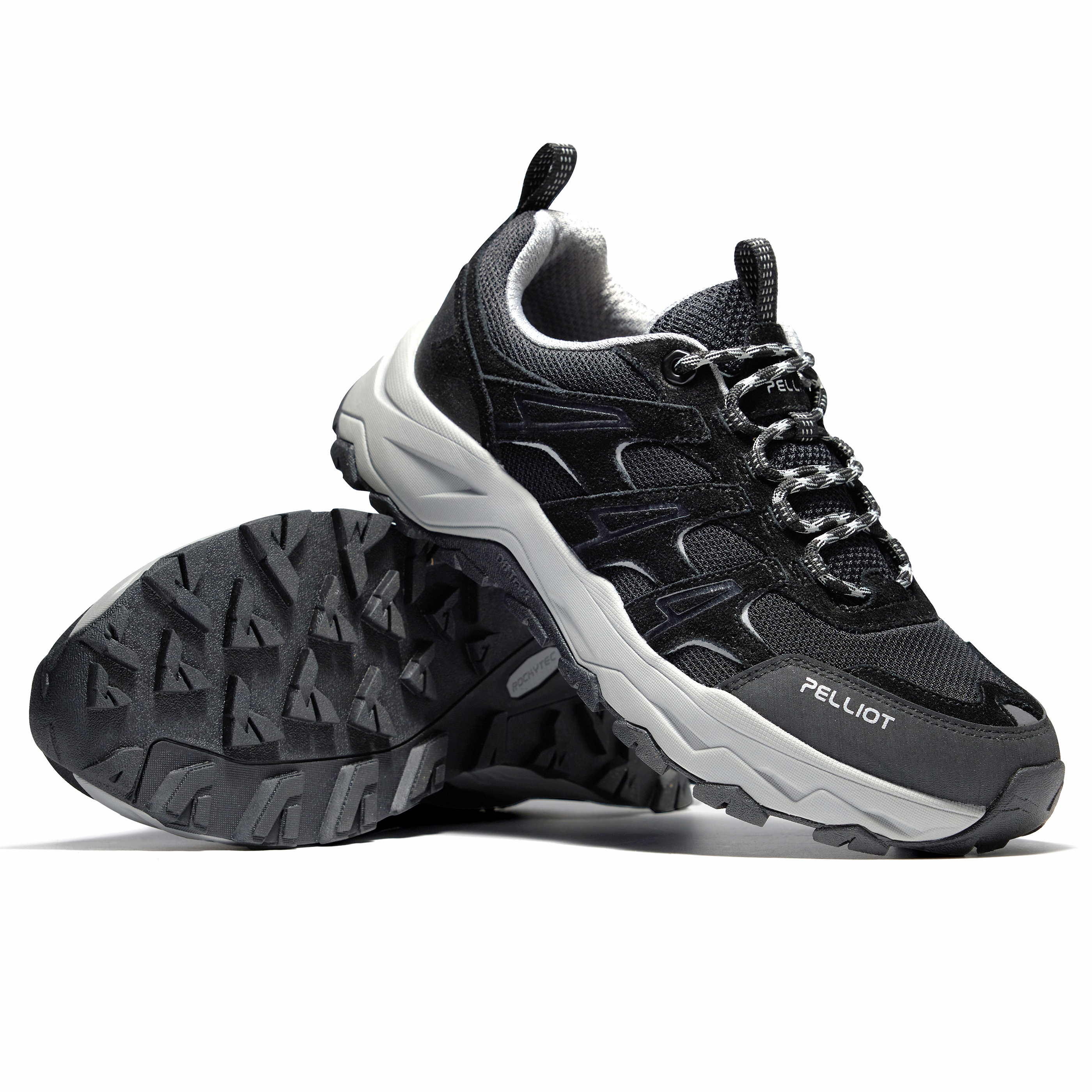 PELLIOT HT Journey Cow Leather, Textile, Synthetic Leather Cushioning Abrasion Resistant Slip Resistant Breathable