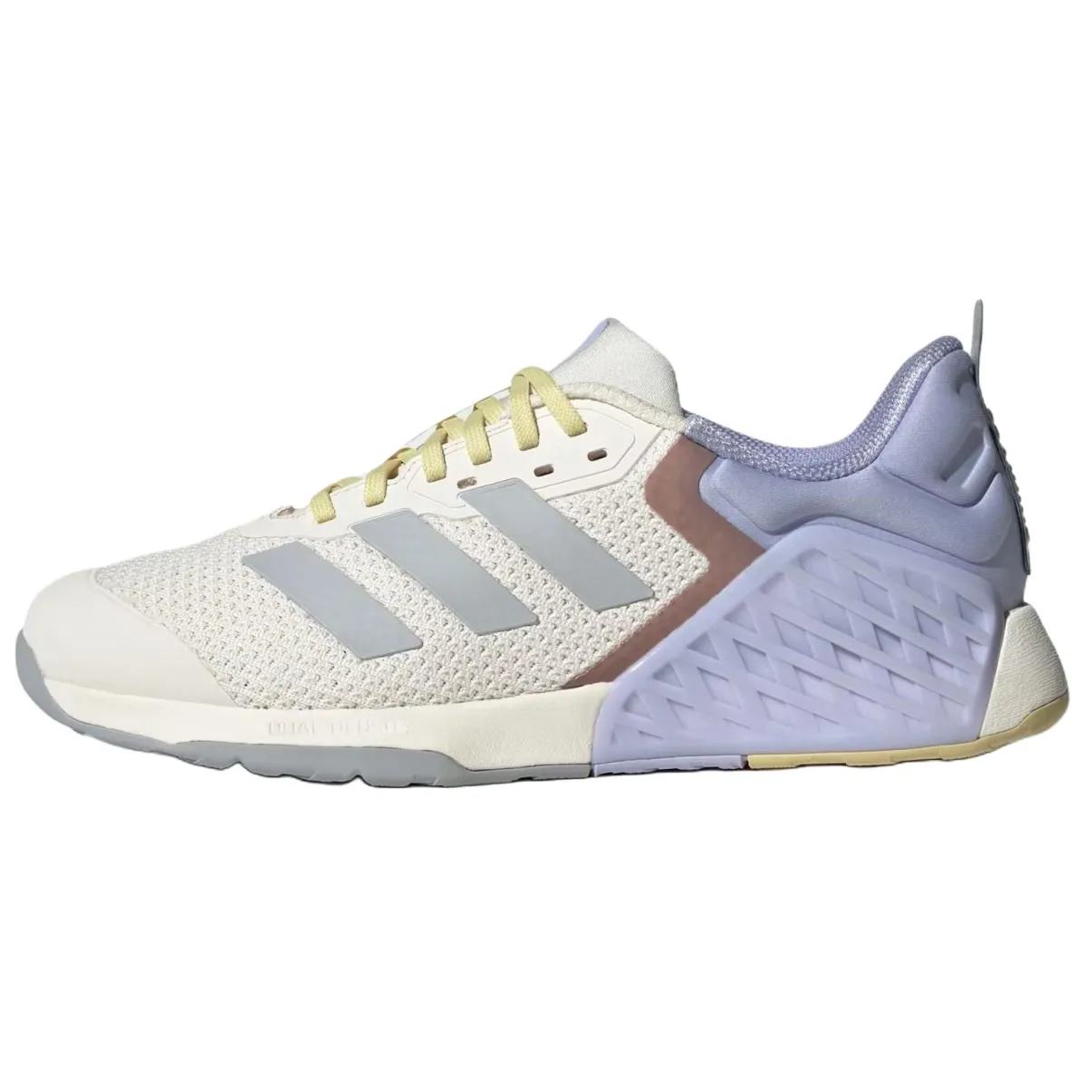 Adidas DROPSET 3 Comfortable Slip Resistant Abrasion Resistant Low top Training Shoes Women's Beige Purple