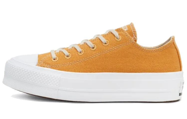 Chuck Taylor All Star Wmns Renew Cotton Converse Platform Low 'Sunflower Gold' Women's