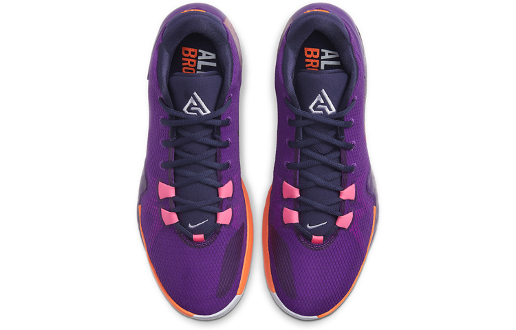 Кроссовки Nike Freak 1 (розово-фиолетовые) — Розовыйфиолетовый — фото 4