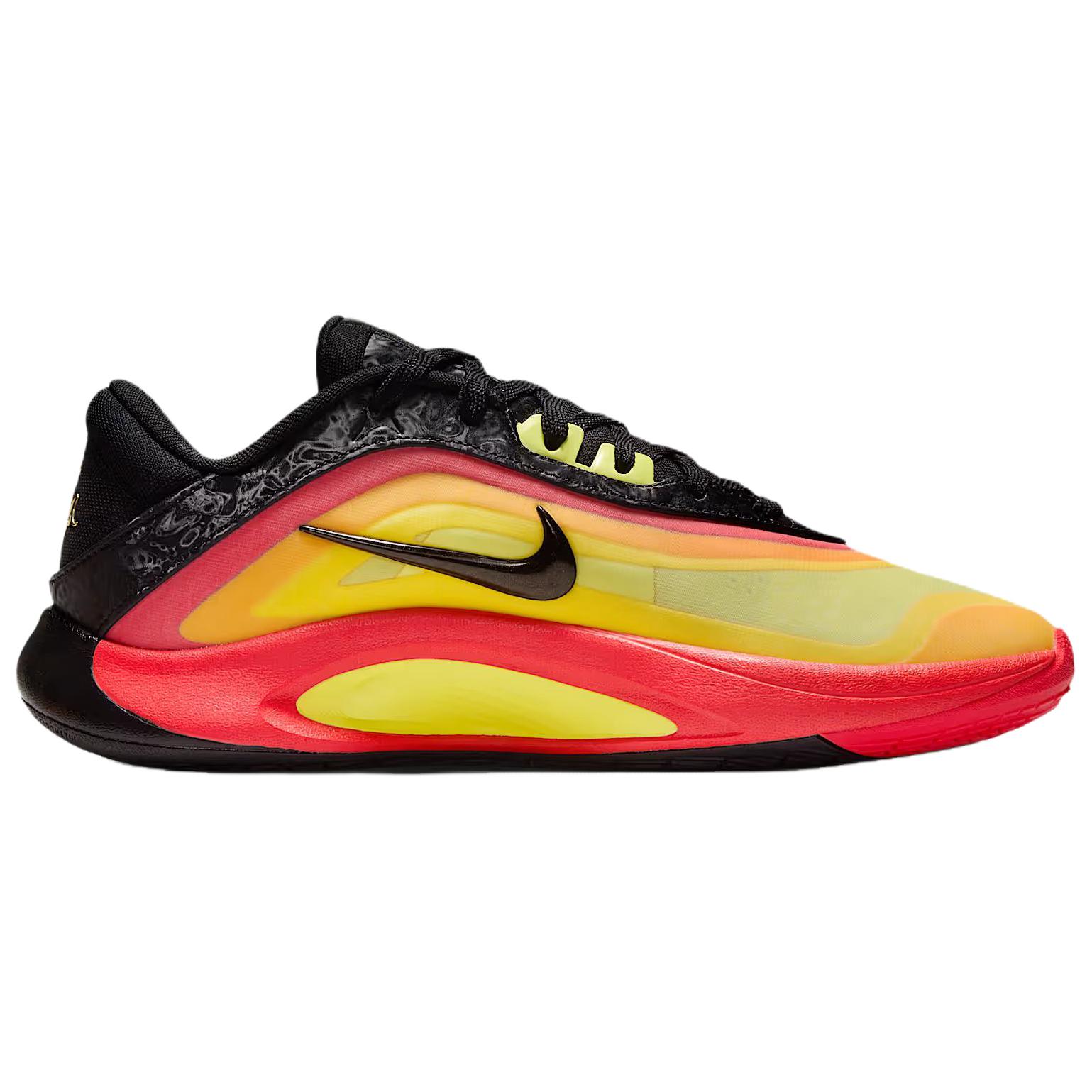 Nike A’One Basketball Shoes Unisex Red Yellow