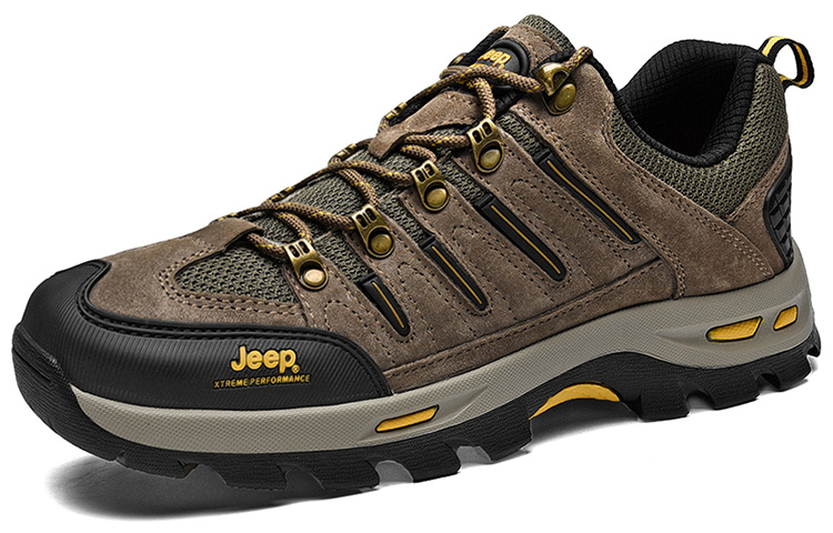 Jeep Mountaineering & Hiking Shoes Men's Low Top Khaki