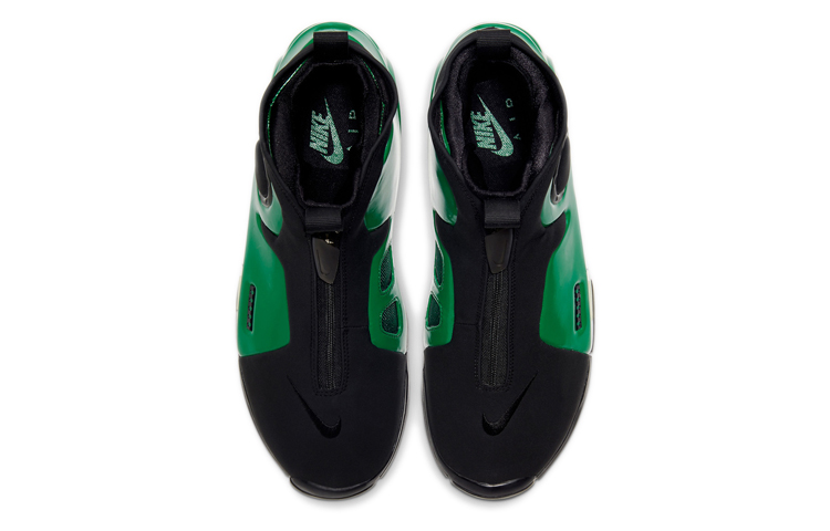 Мужские кроссовки Nike Air Flightposite 2 (черно-зеленые) — Чёрныйзелёный — фото 5