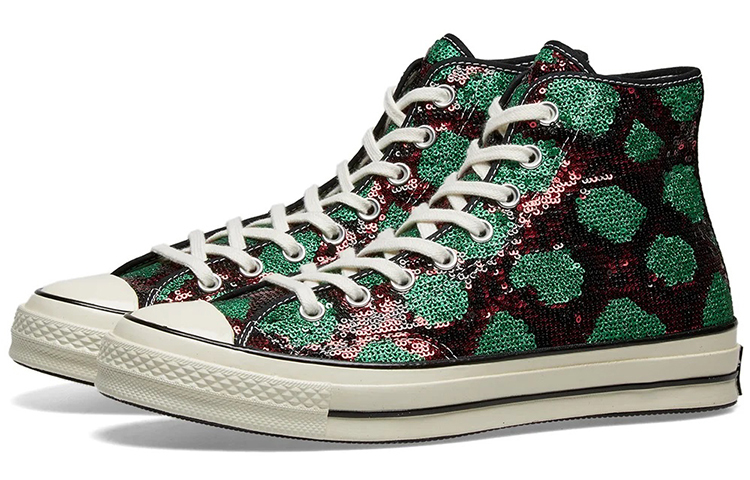Кеды Converse Chuck 70 (зеленый, белый) — Зелёный / белый — фото 3