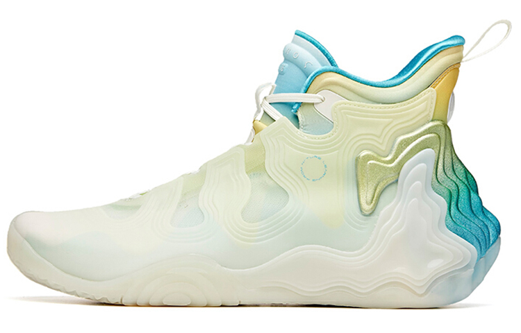 Anta Star Mountain High top Basketball Shoes Men's White Blue