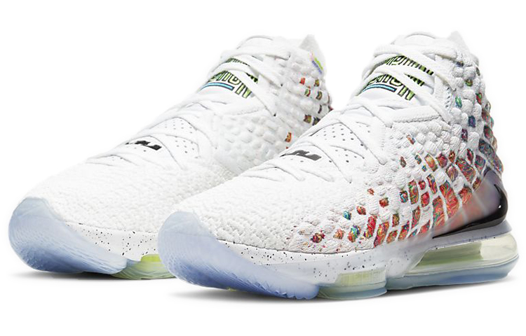 Мужские кроссовки Nike Lebron 17 EP "Air Command Force" (белые) — Белый — фото 3