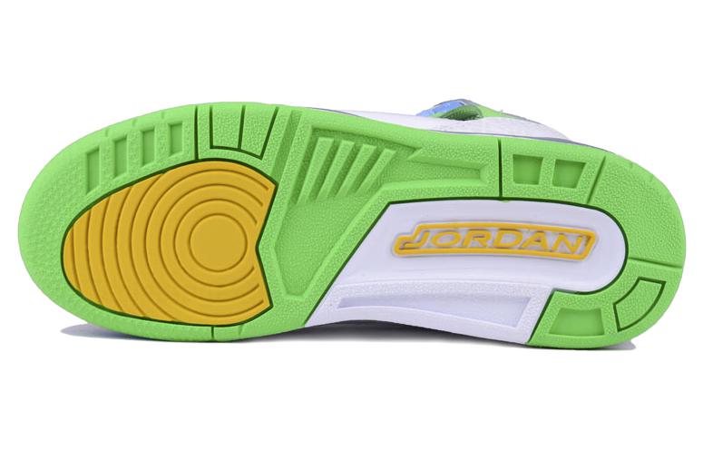 Мужские кроссовки Jordan Spizike Easter (фиолетовые) — 隐形/毒绿/大学蓝/闪电蓝/硫磺 — фото 4