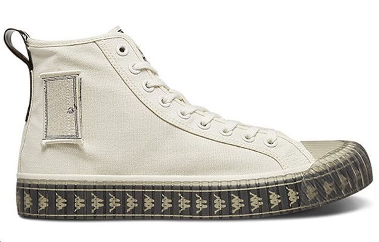 Doraemon x Kappa Omini Slip Resistant And Breathable High top Canvas Shoes Unisex White