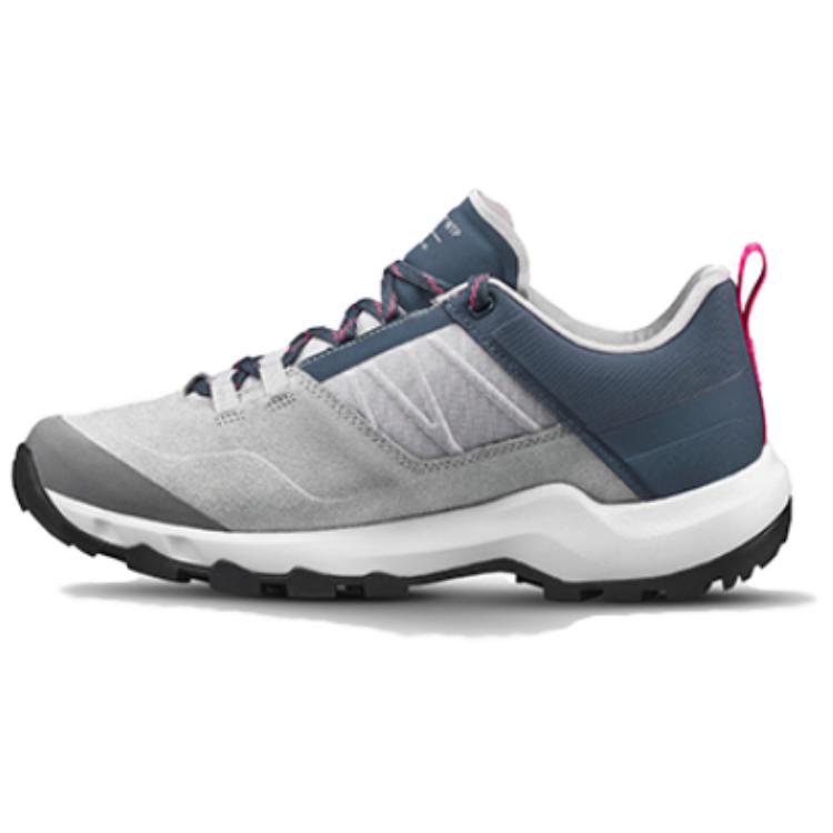 DECATHLON MH500 Cushioning Slip Resistant Cushioning Slip Resistant Low top Hiking Shoes Women’s Silver Gray