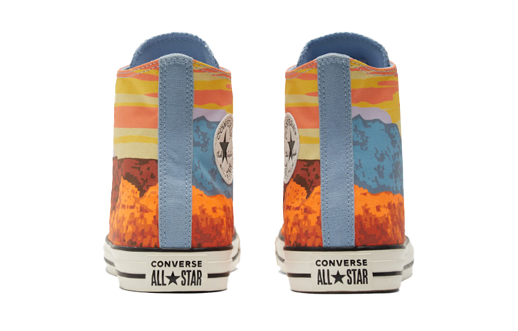 Кеды Converse Chuck Taylor All Star (желто-синие) — Жёлтый / синий — фото 5