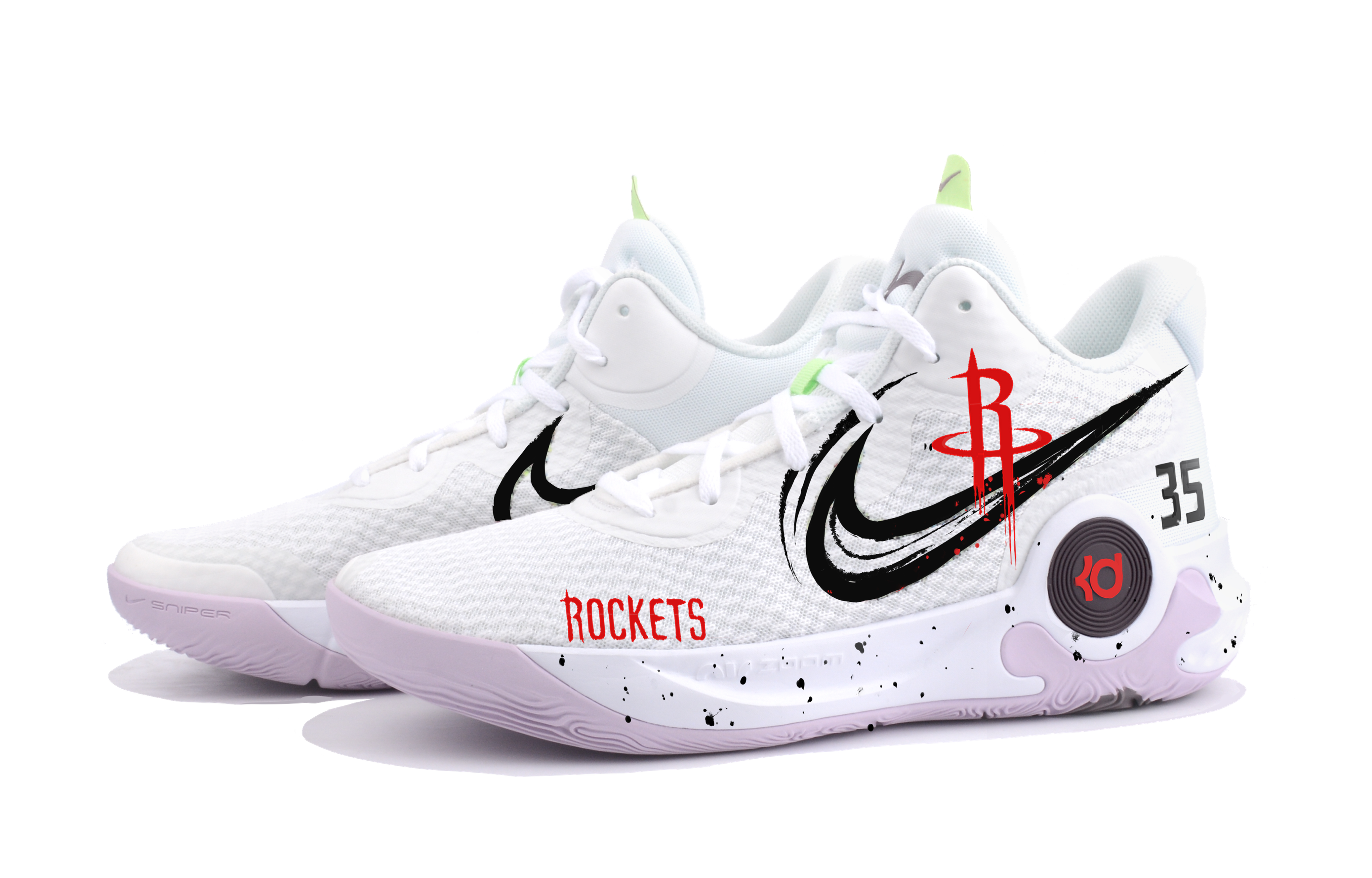 Nike KD Trey 5 IX Rocket Mercenary Abrasion Resistant Abrasion Resistant Mid top Vintage Basketball Shoes Unisex