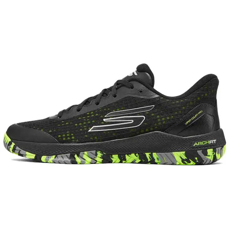 Skechers GO PICKLEBALL MENS Cushioning, Wear Resistant Low top Training Shoes Men's Black