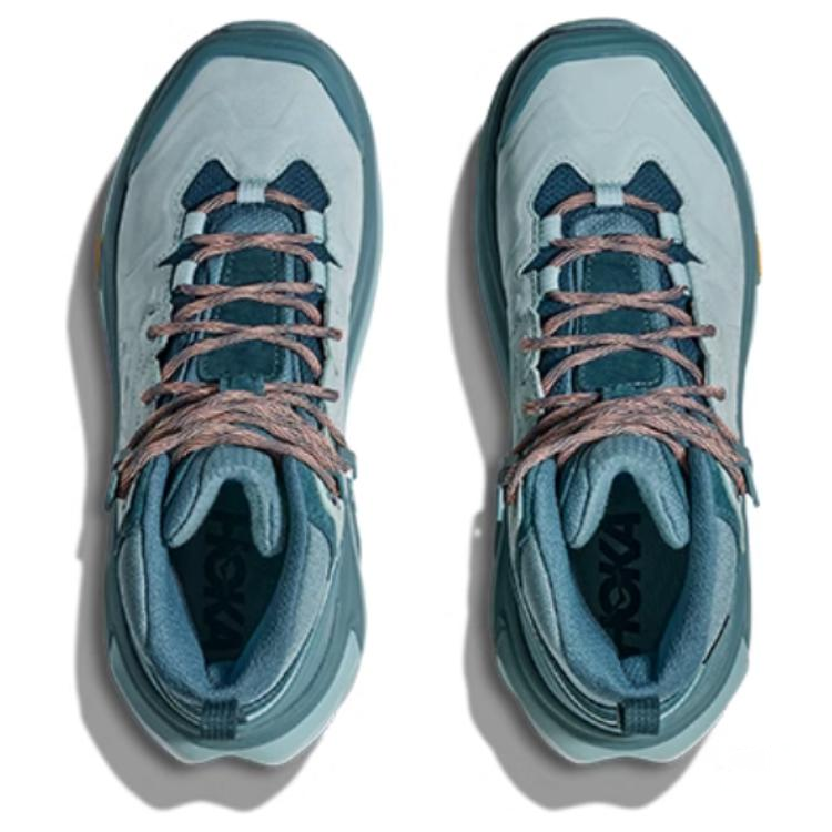 HOKA ONE ONE Kaha 3 Slip Resistant Abrasion Resistant Mid top Hiking Shoes Women’s Blue