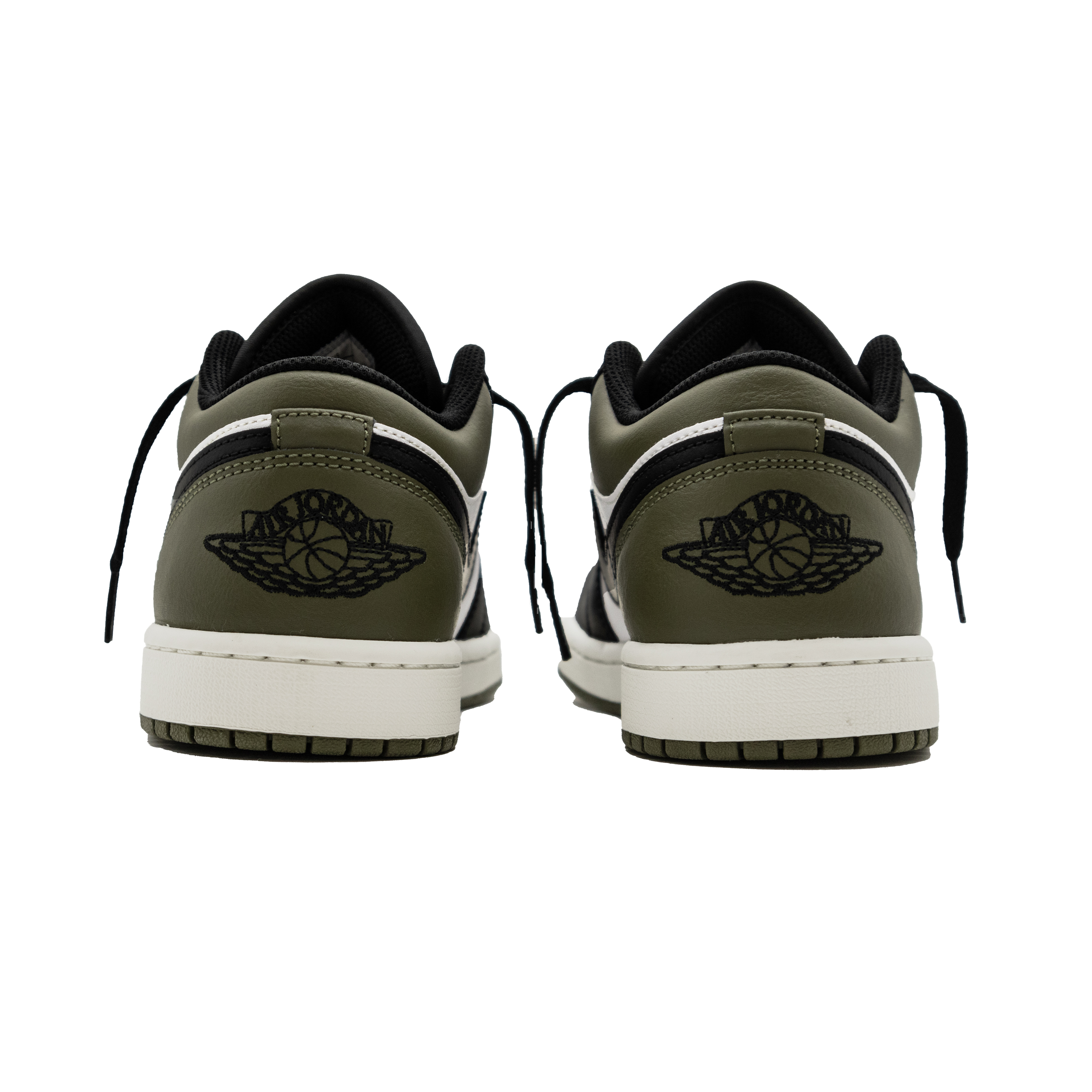 Jordan Air Jordan 1 ‘Obsidian Moss’ Low top Vintage Basketball Shoes Unisex Black Green White