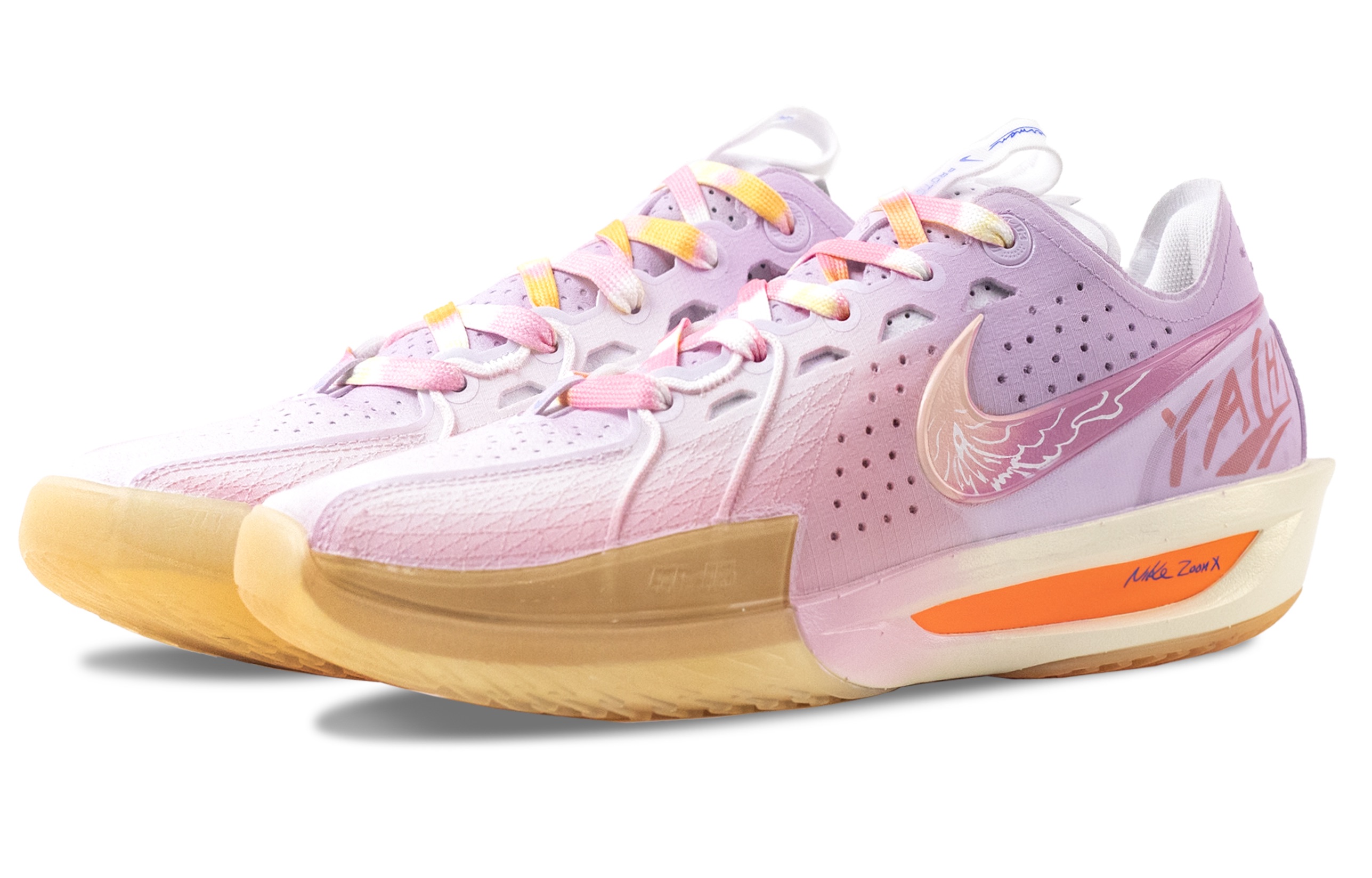 Nike G.T. Cut 3 Abrasion Resistant Abrasion Resistant Low top Basketball Shoes Unisex Pink Purple