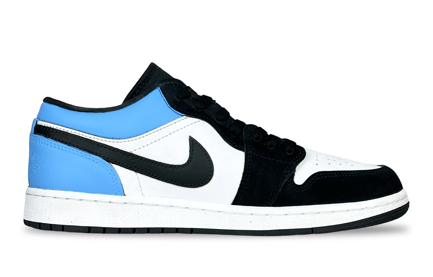 Jordan Air Jordan 1 Carolina Blue Abrasion Resistant Abrasion Resistant Low top Vintage Basketball Shoes Unisex
