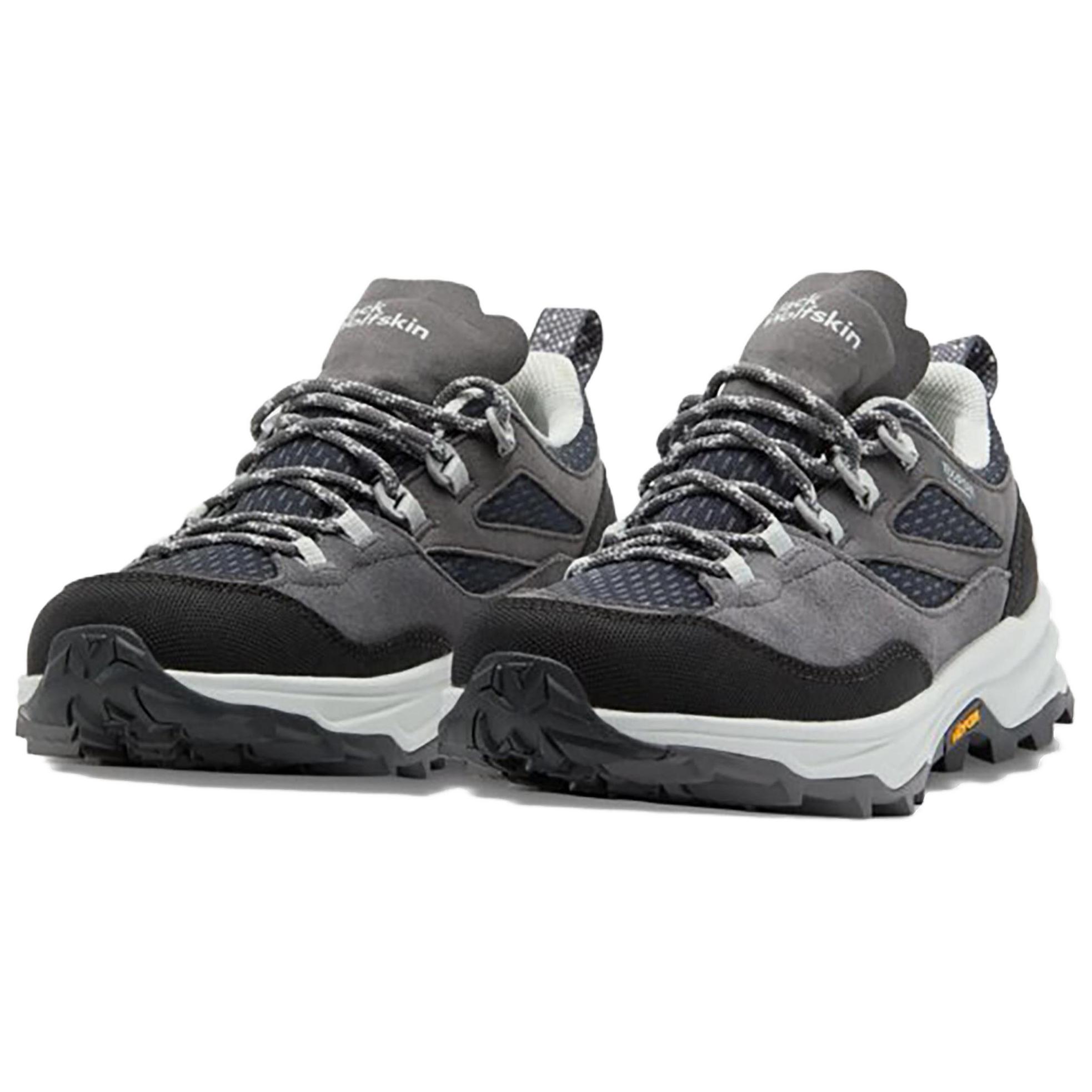 Jack Wolfskin Slip Resistant Low top Hiking Shoes Women’s Dark Gray Blue
