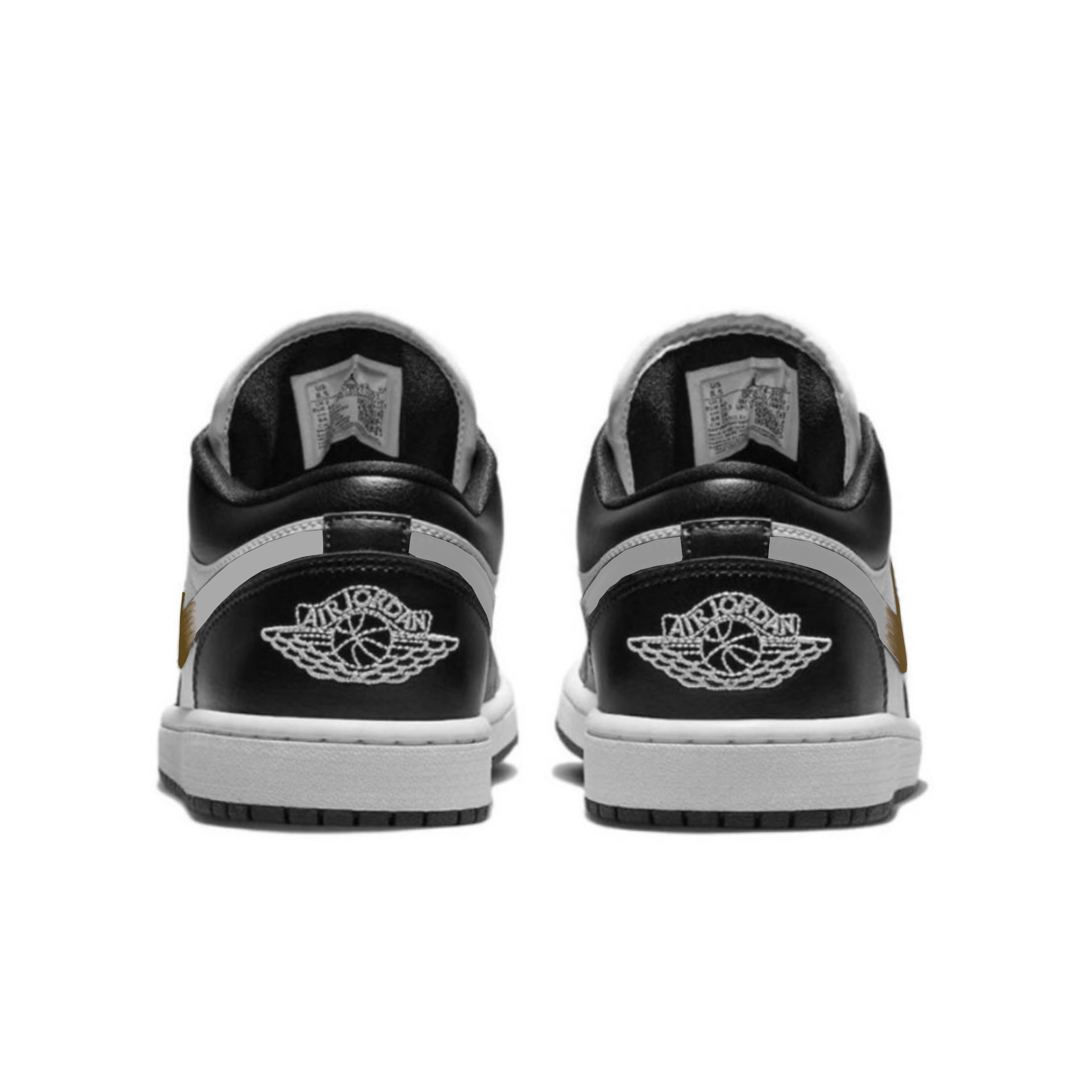 Jordan Air Jordan 1 Cushioning Slip Resistant Low top Vintage Basketball Shoes Women’s White Brown