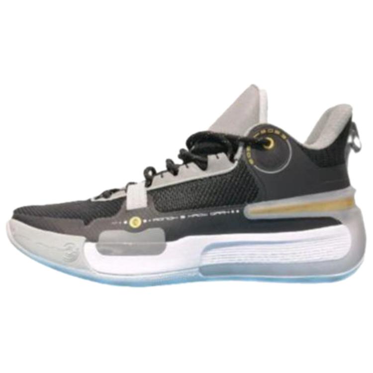 361° Cushioning Abrasion Resistant Cushioning, Wear Resistant Low top Basketball Shoes Men’s Black Gray