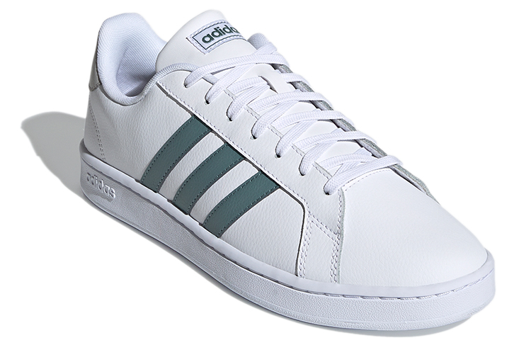 Мужские кеды adidas neo GRAND COURT (бело-зеленые) — Белый / зелёный — фото 3