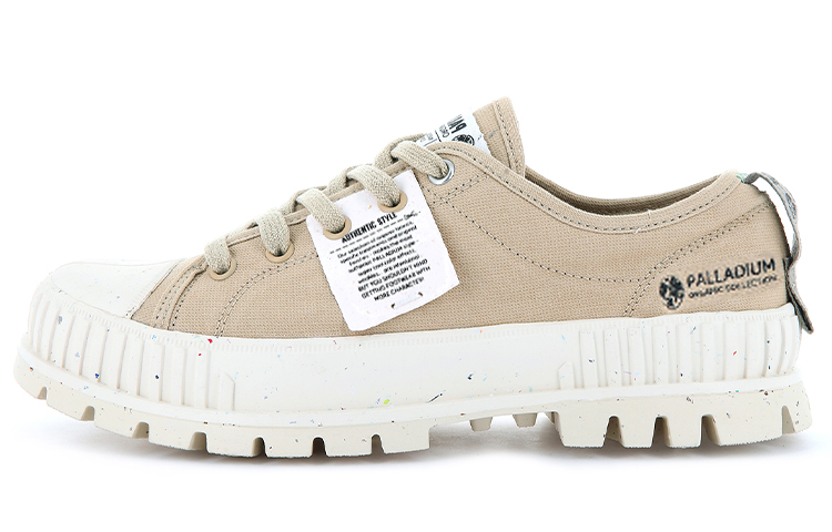 Palladium Pallashock Lo Organic Slip Resistant Abrasion Resistant Low top Canvas Shoes Unisex Khaki