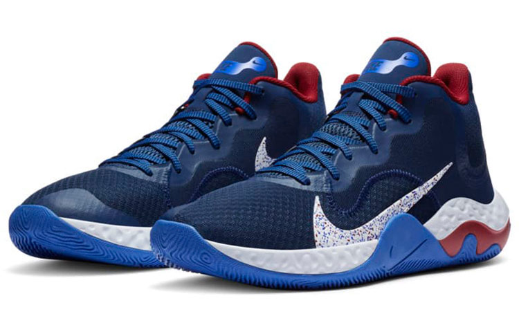 Мужские кроссовки Nike Renew Elevate (сине-бело-красные) — Синийбелыйкрасный — фото 3