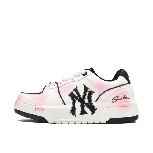 MLB Chunky Liner Whale Heart, Powder Puff Abrasion Resistant Height Increasing Low top Skateboard Shoes Unisex