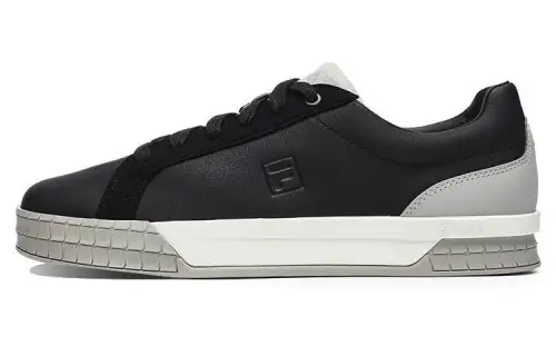 FILA ACE Leather Low top Modest Skateboard Shoes Black