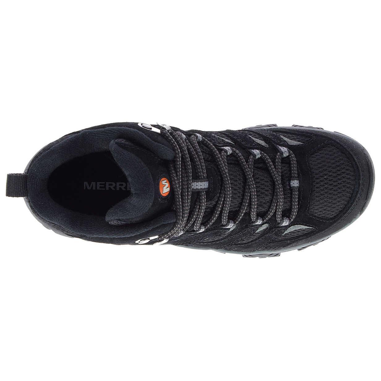 MERRELL MOAB 3 Slip Resistant Abrasion Resistant Waterproof And Breathable Grip Mid top Hiking Shoes Women’s Black