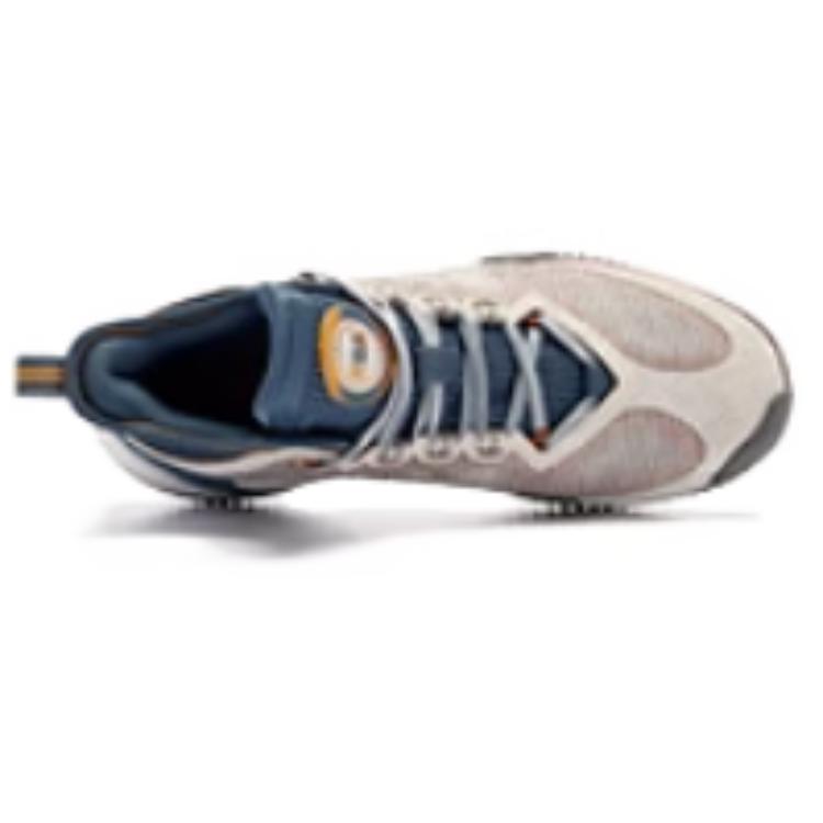 QIAODAN Cushioning Slip Resistant Cushioning Slip Resistant Low top Basketball Shoes Men’s Beige Gray