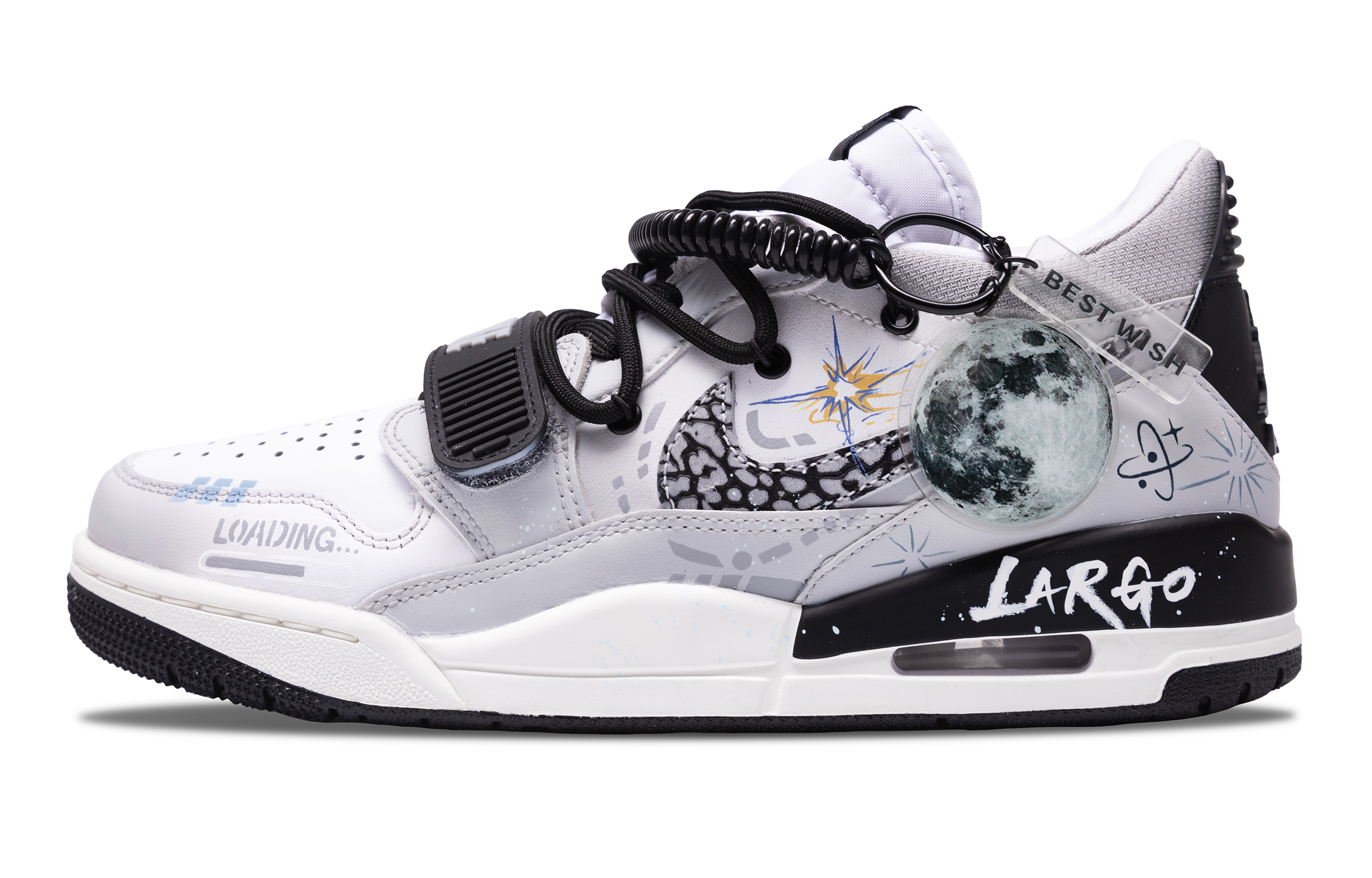 Jordan Legacy 312 Low top Vintage Basketball Shoes Men’s Gray White