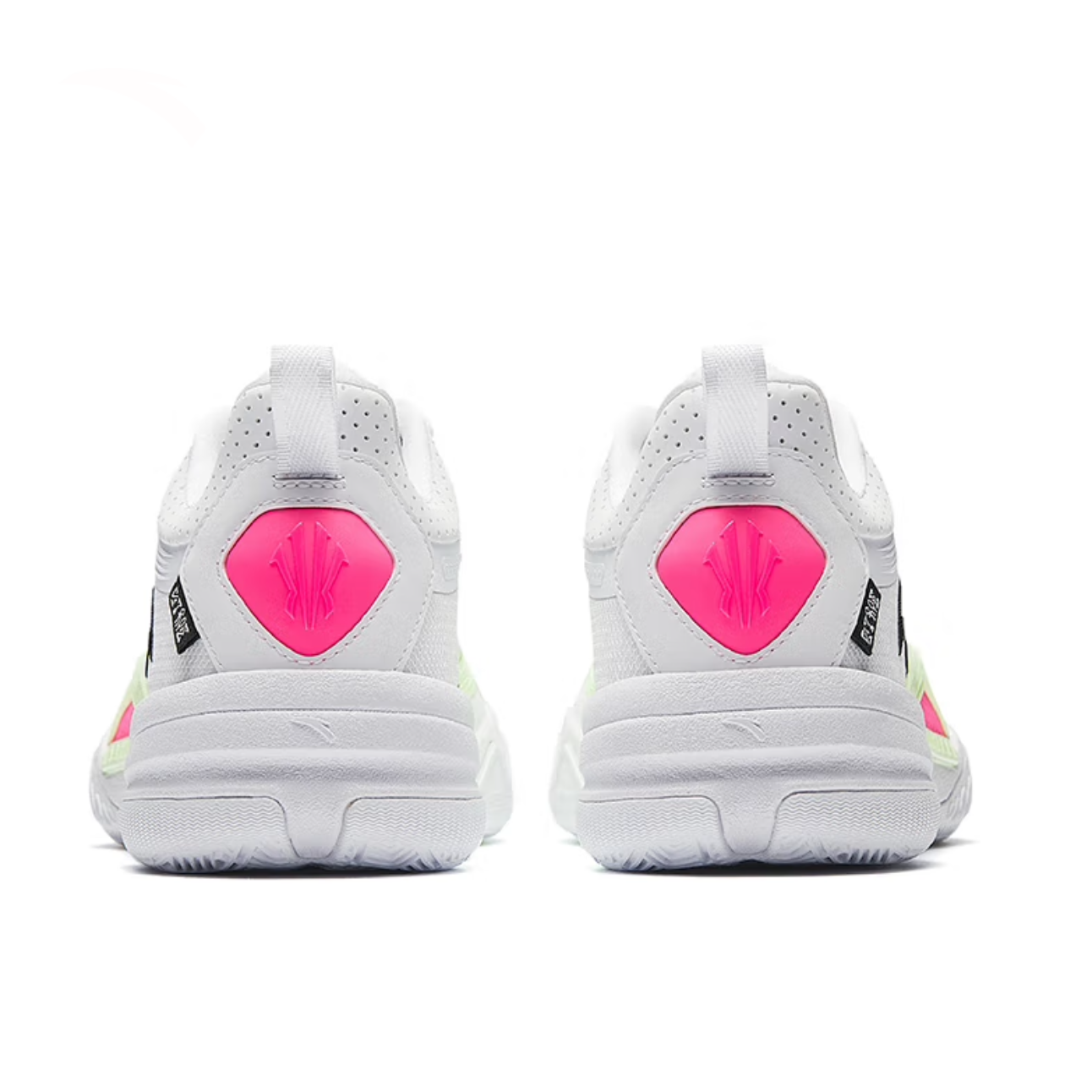 Anta Cushioning Slip Resistant Abrasion Resistant Low top Basketball Shoes Men’s White Green