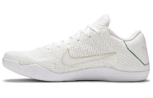 Nike Kobe 11 Elite low Brazil comfortable and casual non-slip lightweight low-top basketball shoes men's white
