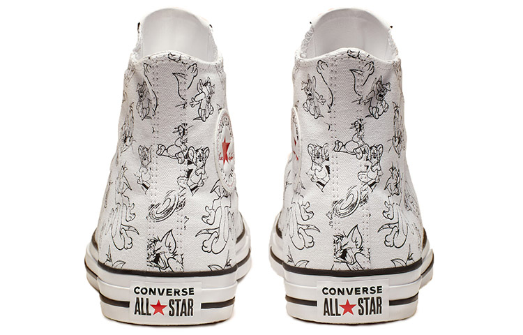 Кеды Converse Chuck Taylor All Star Tom and Jerry High Top (белые) — Белый — фото 4