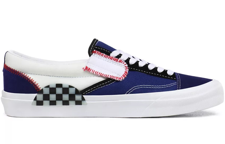 Кеды Vans slip-on Cap PU (синие) — фото 2