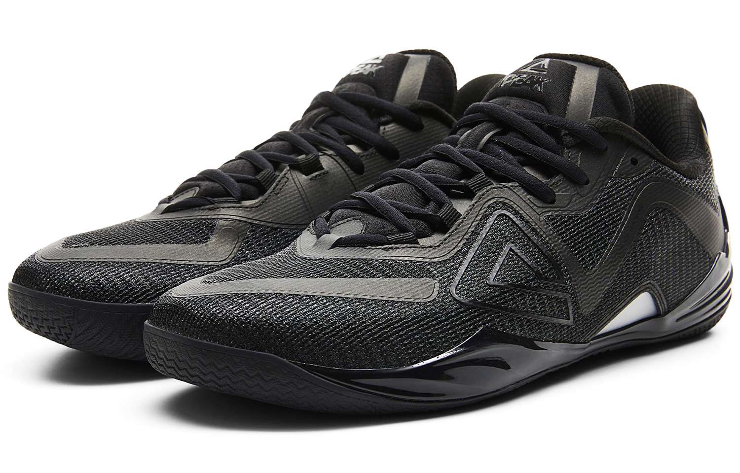 PEAK Tàijí Wúshuang, Black Warrior, Box Included Cushioning Slip Resistant Rebound Low top Basketball Shoes Men's