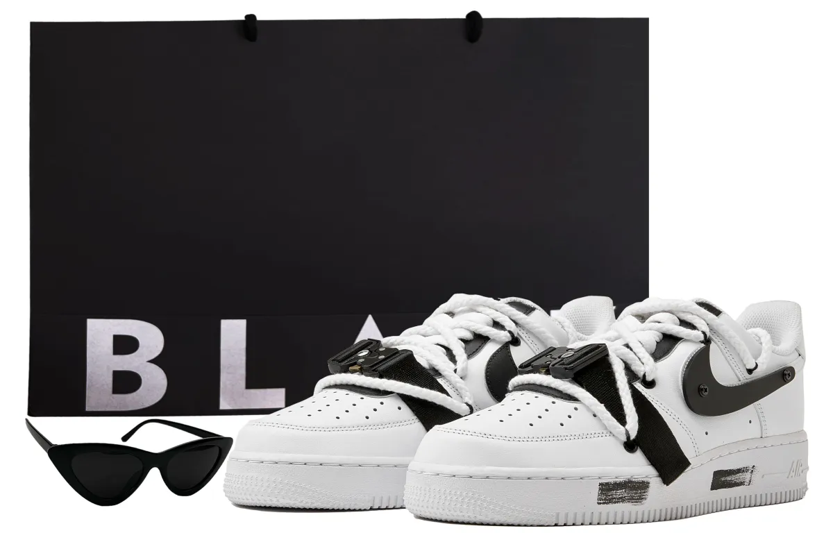 Nike Air Force 1 Low top Skateboard Shoes Unisex Black White