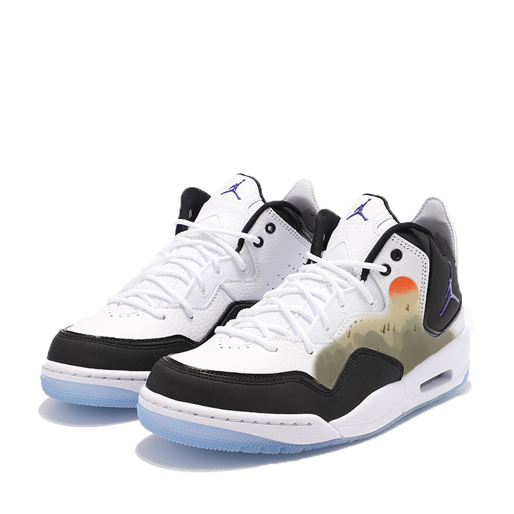 Jordan Courtside 23 Scenic Landscape Slip Resistant Mid top Vintage Basketball Shoes Women’s White