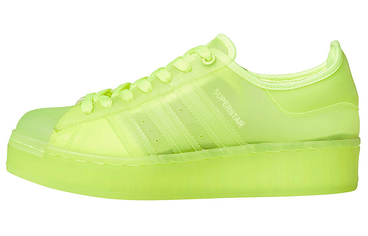 Женские кеды adidas originals Superstar Jelly (зеленые)