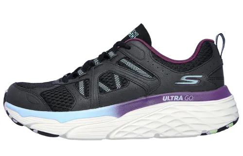 Skechers Max Cushioning Elite Wind Chill Low top Training Shoes Women's Black Purple