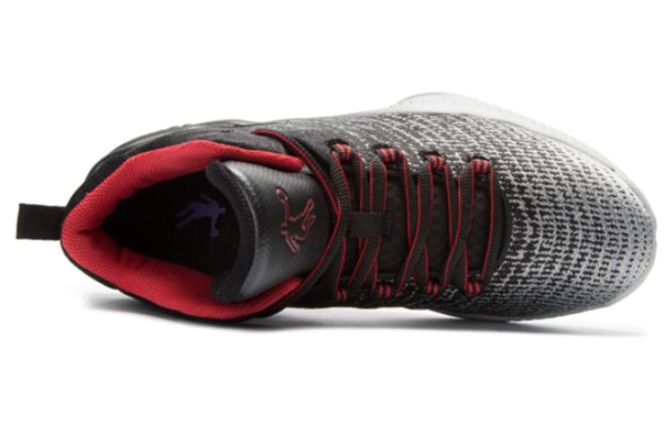 QIAODAN Cushioning Abrasion Resistant Cushioning, Wear Resistant Mid top Basketball Shoes Men’s Black Red