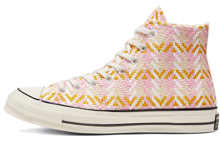 Кеды Converse 1970s All Star Chuck 70 Hi (розово-оранжевые) — Розовый / оранжевый — фото 1