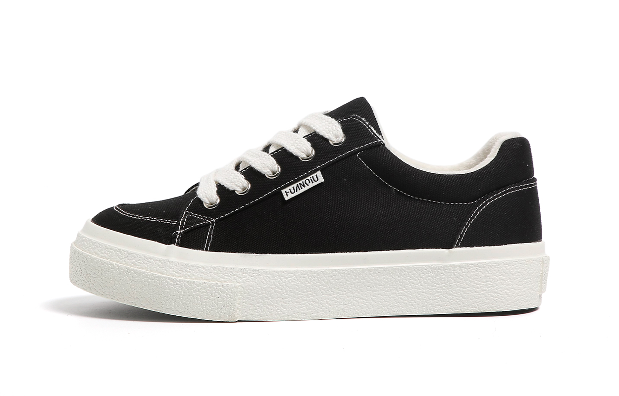 Global HUANQIU Limited to the Year of the Horse, simple and versatile for students, American retro, niche thick-soled casual sports, classic trendy fashion, velvet and thickened second cotton, warm and comfortable, wear-resistant, breathable and lightweight, low-top canvas shoes, men's style