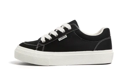 Global HUANQIU Limited to the Year of the Horse, simple and versatile for students, American retro, niche thick-soled casual sports, classic trendy fashion, velvet and thickened second cotton, warm and comfortable, wear-resistant, breathable and lightweight, low-top canvas shoes, men's style