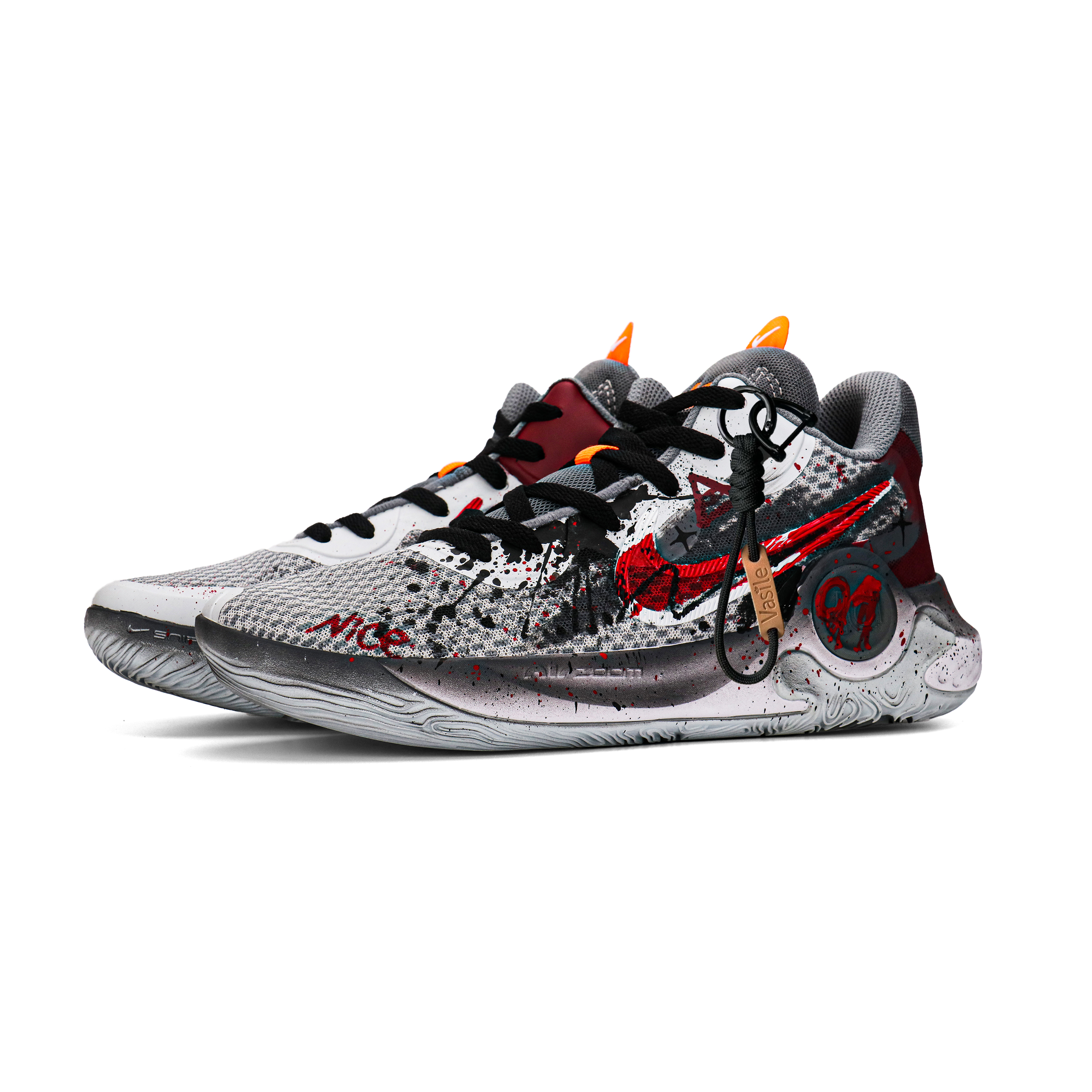 Nike KD Trey 5 IX Basketball Shoes Unisex Mid Top Black Red