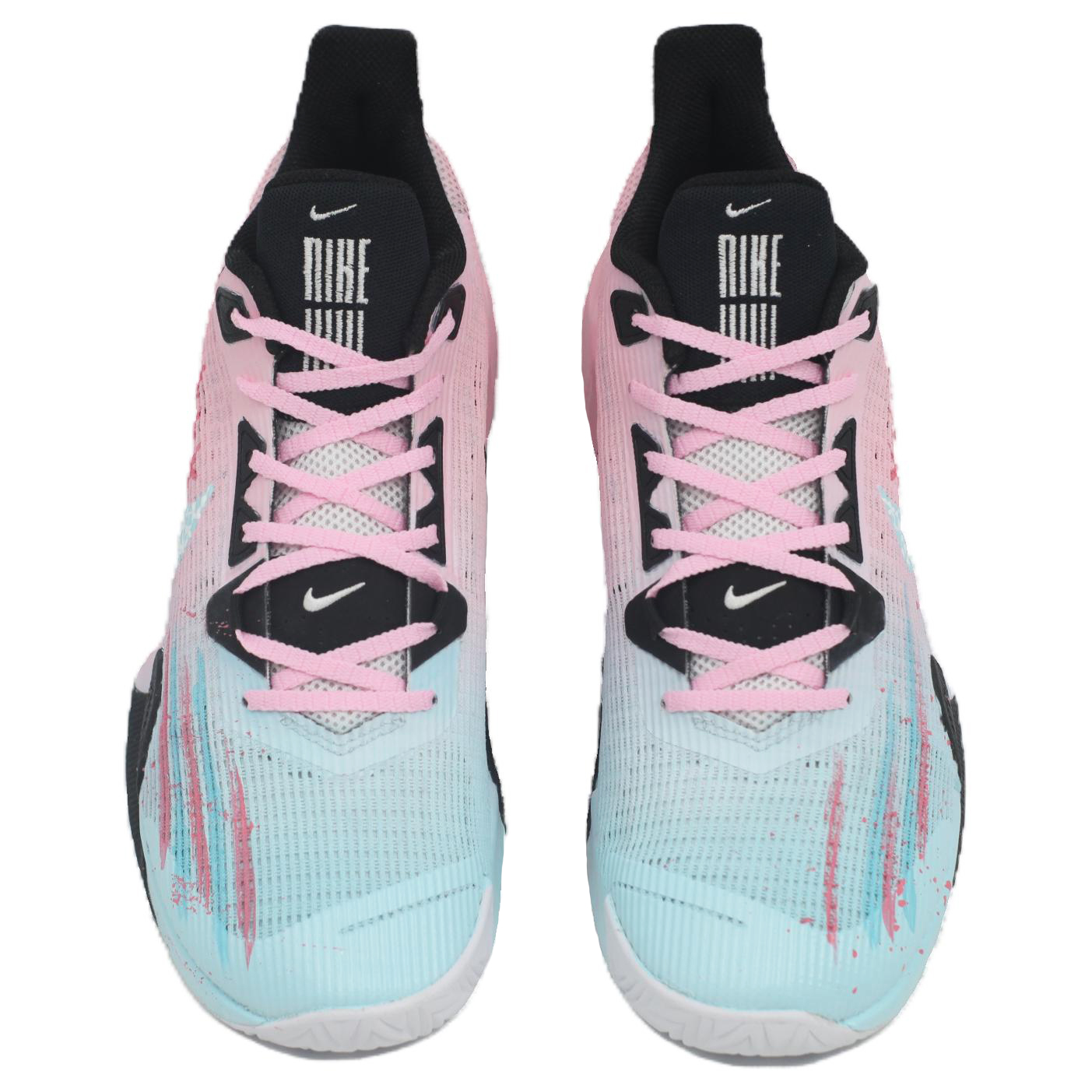 Nike Air Max Impact Abrasion Resistant Low top Basketball Shoes Men’s Blue Pink