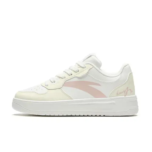 Anta Low top Skateboard Shoes Unisex White Yellow