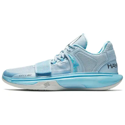 Anta Anta GH5 Hayward 5 Epic Edition Water Way Nitrogen Technology Professional Practice Shock Absorption Rebound Low-top Basketball Shoes Men's Shower Blue